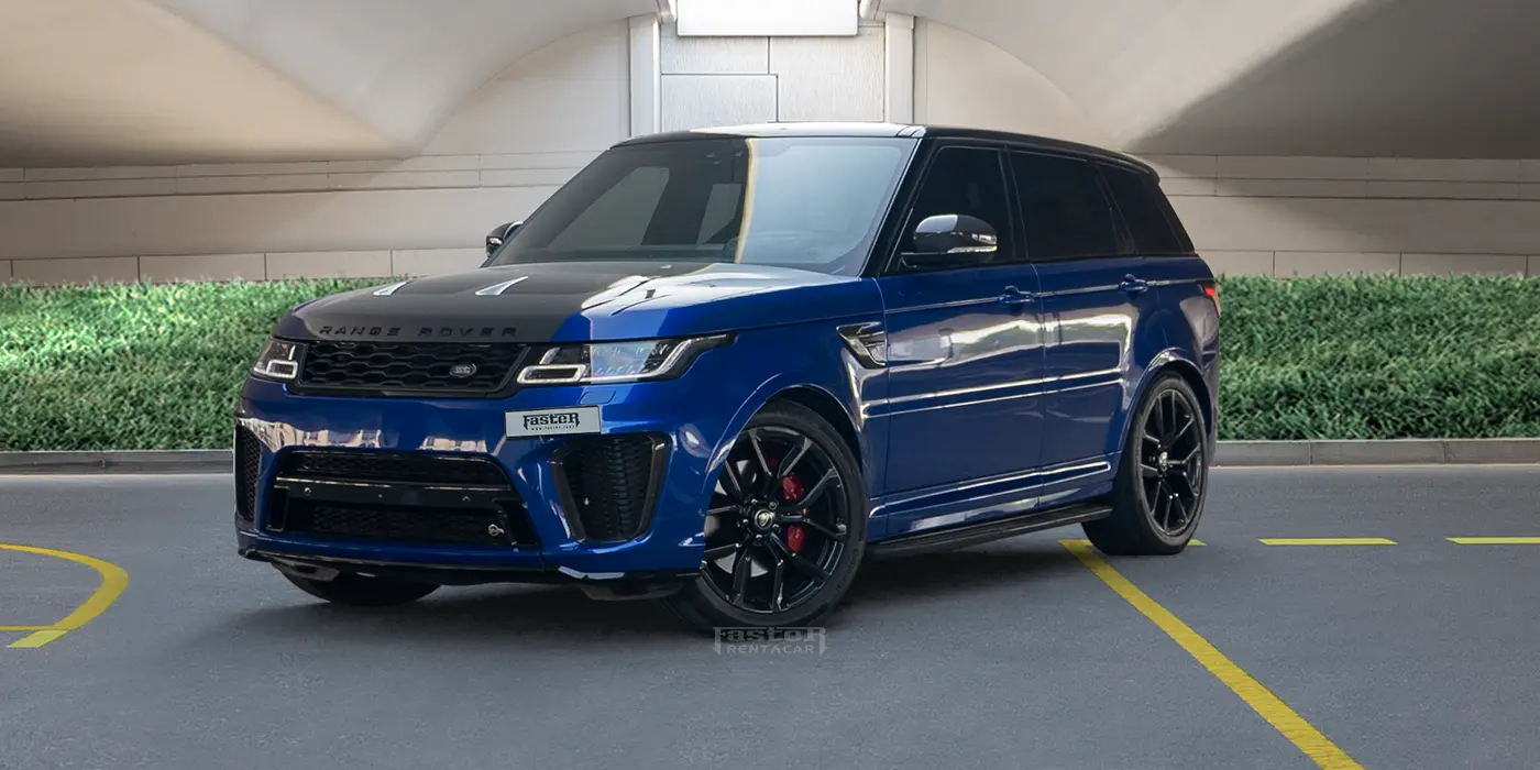 Range Rover Svr - Blue Black Front side